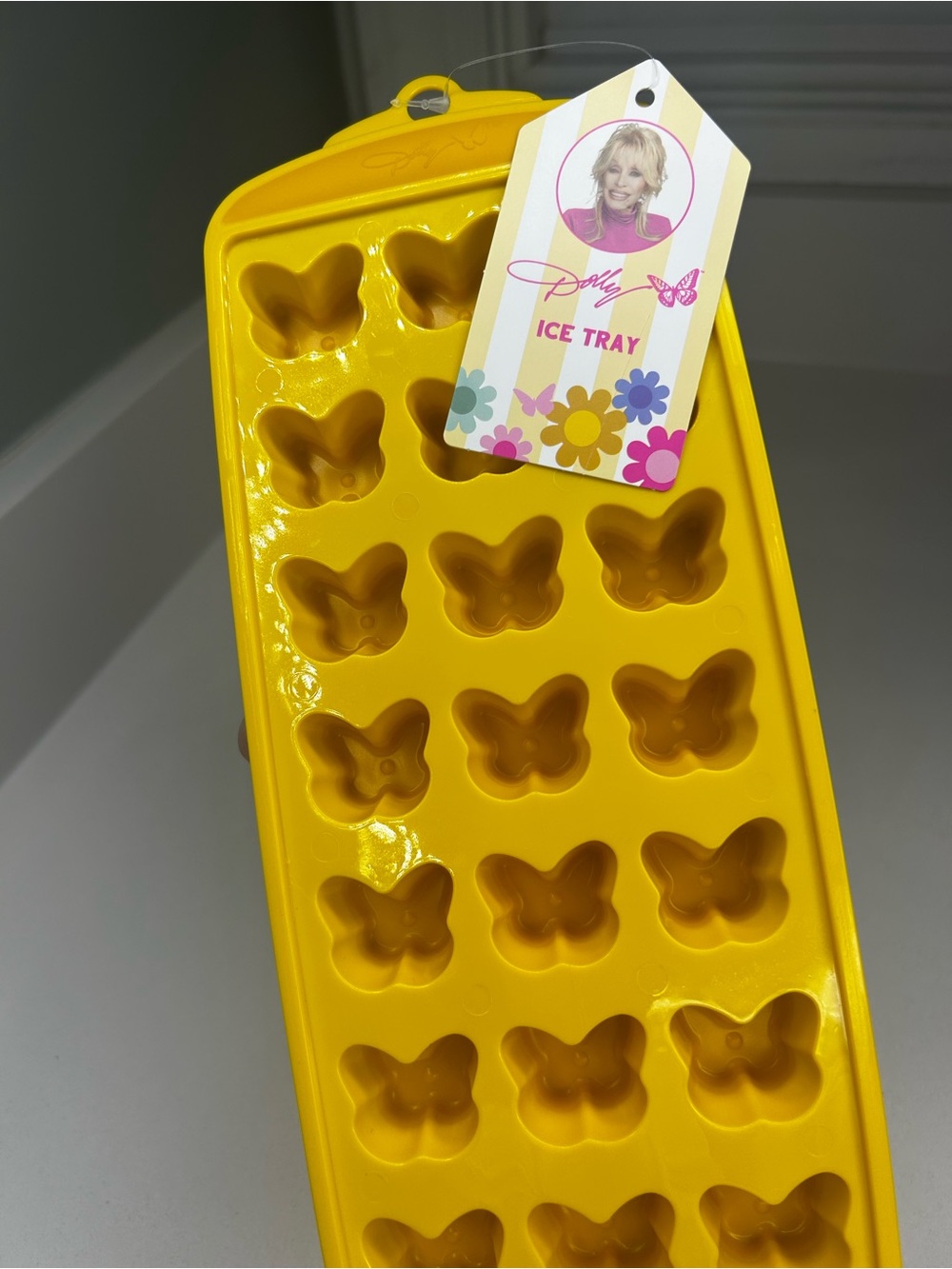 NWT Dolly Parton Yellow Butterfly Ice silicone tray
